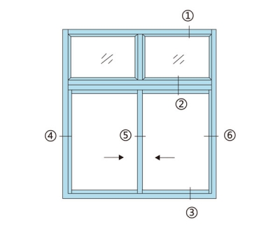 广东90系列推拉窗（安全密封A型）